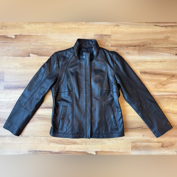 Quince 100% Leather Stand-Collar Jacket - Picture 6 of 8